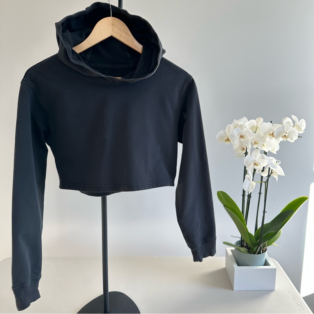 Lululemon All Yours Cropped Hoodie - black